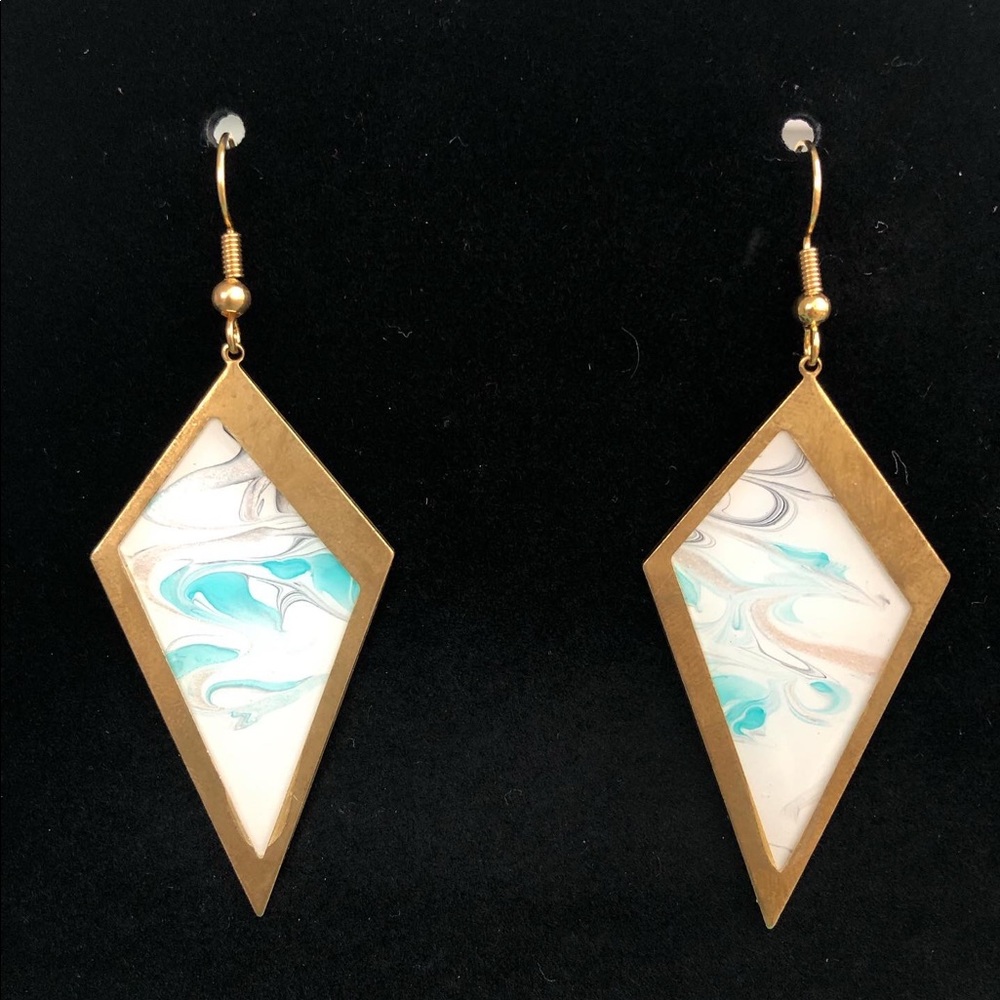 Beautiful hand painted earrings.